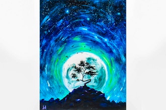 Paint Nite: Blue Moon Starry Night II